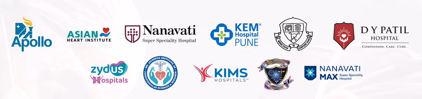 Logos of featured hospital networks that work with EPMD